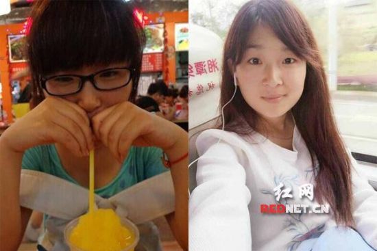 (大一大四对比照。网友评论“成长的记录,值得留念”。) (大一大四对比照。网友评论“成长的记录,值得留念”。)