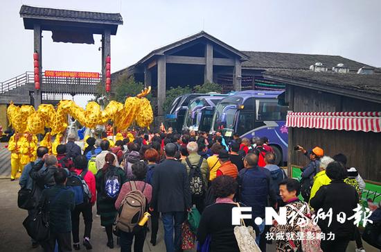 福州新春旅游月迎来八方游客。